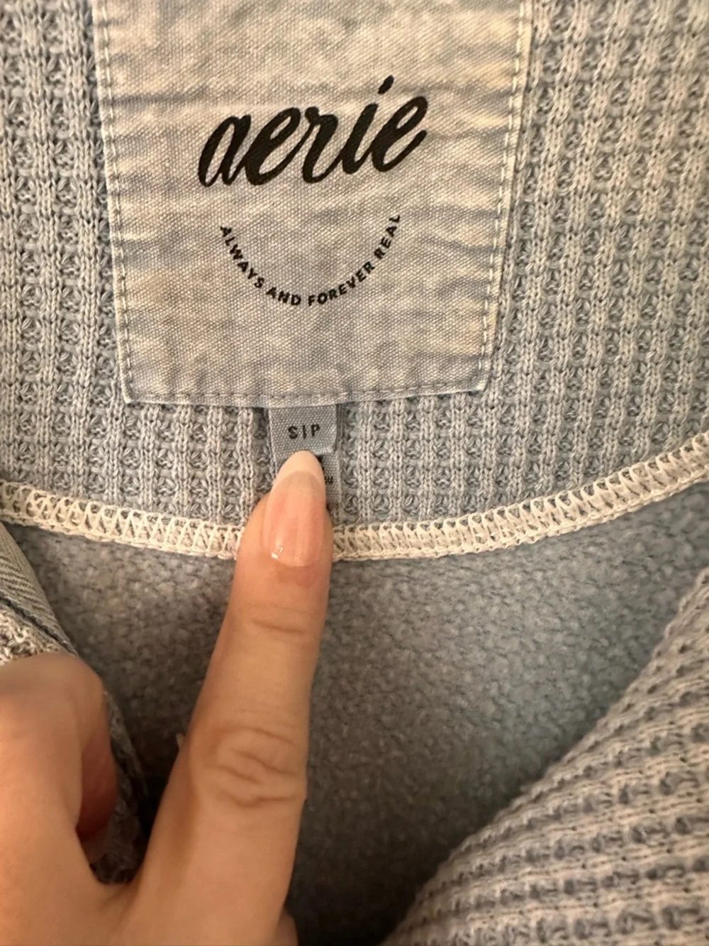 Aerie Quarter Snap Getaway Sweatshirt - Picture 3 of 3